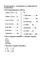 Bài tập ôn tập chương 2 môn Toán lớp 5